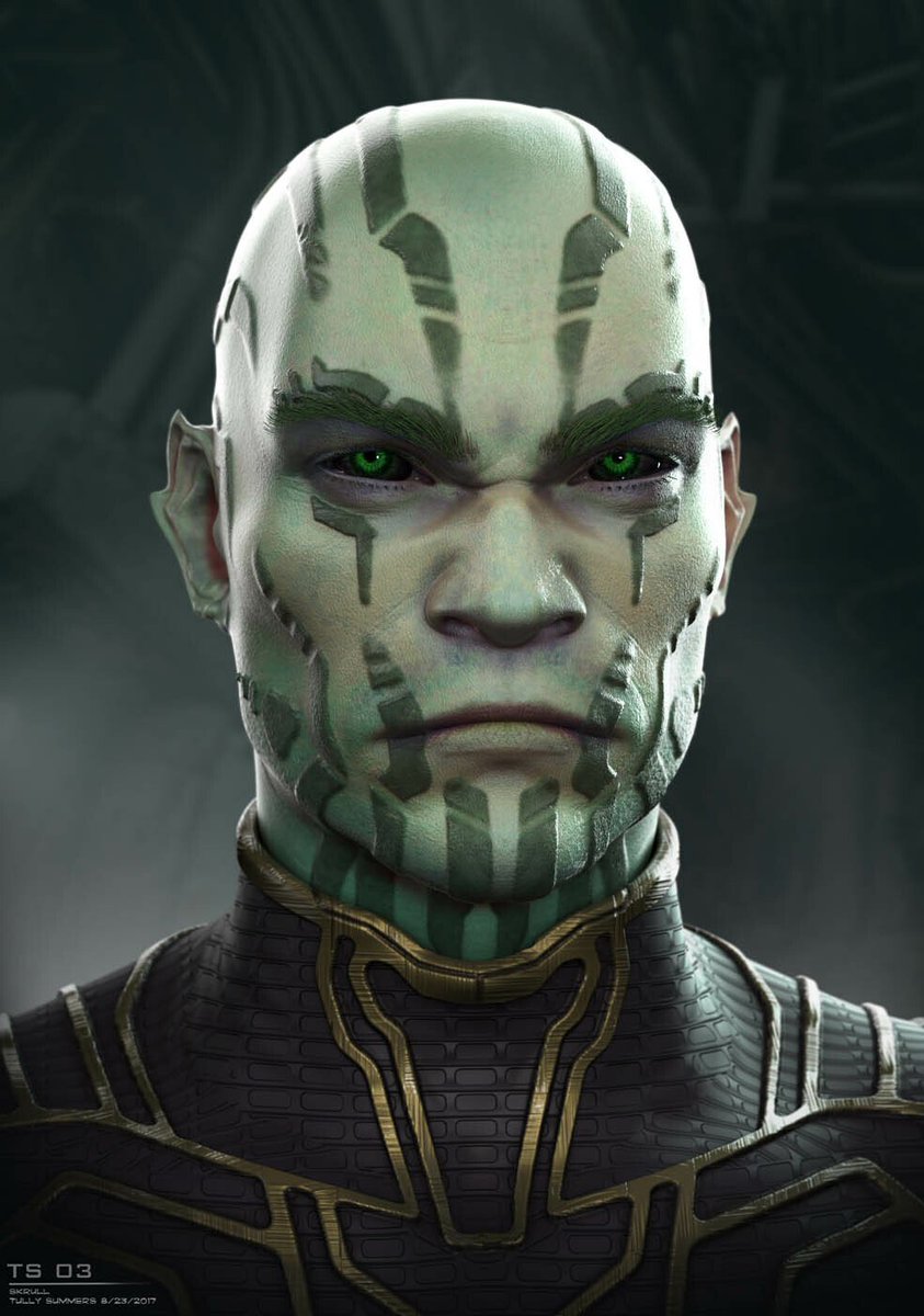 Tully_Summers's tweet photo. Skrull exploration for Captain Marvel. https://t.co/KPIUF6a7Mv