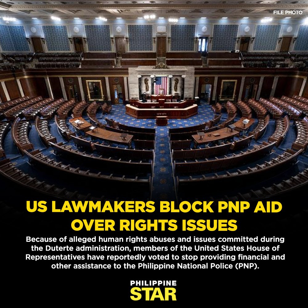 PhilippineStar's tweet photo. An amendment to the US National Defense Authorization Act for 2023 provides that no funding will be made available for assistance to the PNP until the US Secretary of State certifies that the Philippines has met basic human rights standards. https://t.co/qkFAiiL014 | @onenewsph https://t.co/0C80pJxWv8