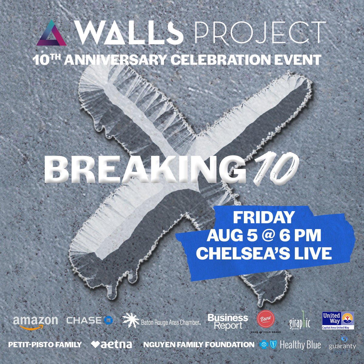 WallsProject's tweet image. We’re celebrating the big 1-0! Join us! 🎉 Grab your ticket here: app.mobilecause.com/e/lHSP7w?vid=s…
