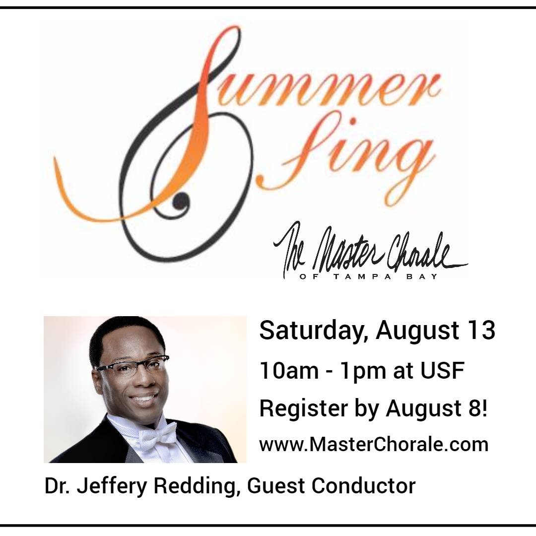 Our beloved Summer Sing is Back! Register by August 8! 
REGISTER: masterchorale.com/summersing.html