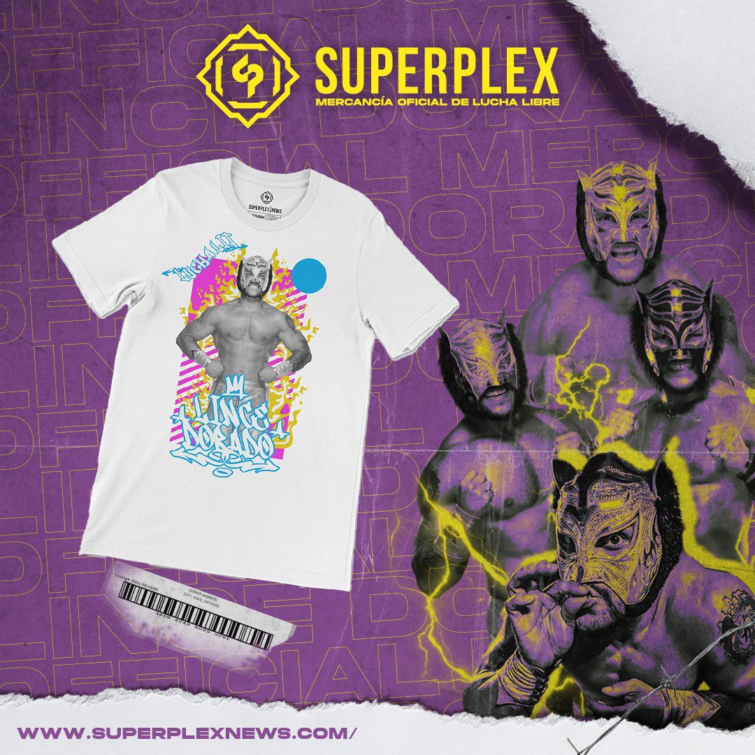 SuperplexN's tweet photo. Lince Dorado X Superplex
Playera oficial de @LuchadorLD
Compra en: https://t.co/Ths4DKB2PN
#lincedorado #lincedoradowwe #superplex #superplexmerch #wrestlingmerch #luchalibremerch #luchalit #wrestling #luchalibre https://t.co/OQsAYgGoZN