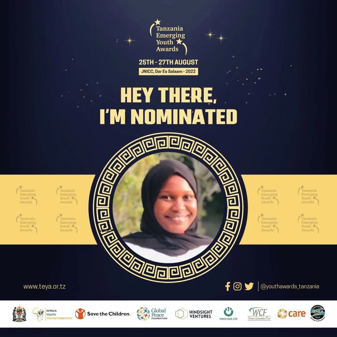 girleffect's tweet image. Our Youth Advisory Panel member, Rahma, has been nominated for the Tanzania Emerging Youth Awards 2022. We’re incredibly proud of her achievement, she’s become a role model for many girls in Tanzania! Go Rahma!

#WorldYouthSkillsDay  #YouthSkillsDay #WYSD2020  #WYSD