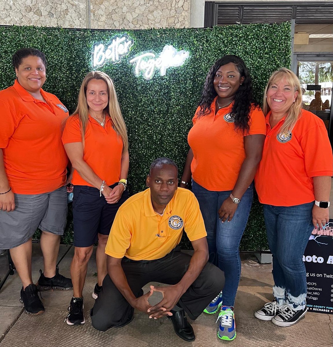 MadieIvesK8's tweet photo. A portion of our school’s leadership team representing at Miami Dade Public School Synergy 22-23 #Connect305 https://t.co/wtRdw22Oa5