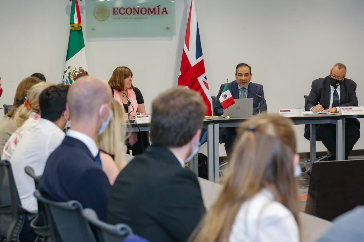 Hoy concluyó de manera exitosa la 1a Ronda de Negociaciones del Tratado de Libre Comercio México-Reino Unido, la cual inició el 11 de julio como el primer paso para alcanzar un acuerdo comercial moderno e integral entre ambas naciones. 🇲🇽🇬🇧 (1/2)