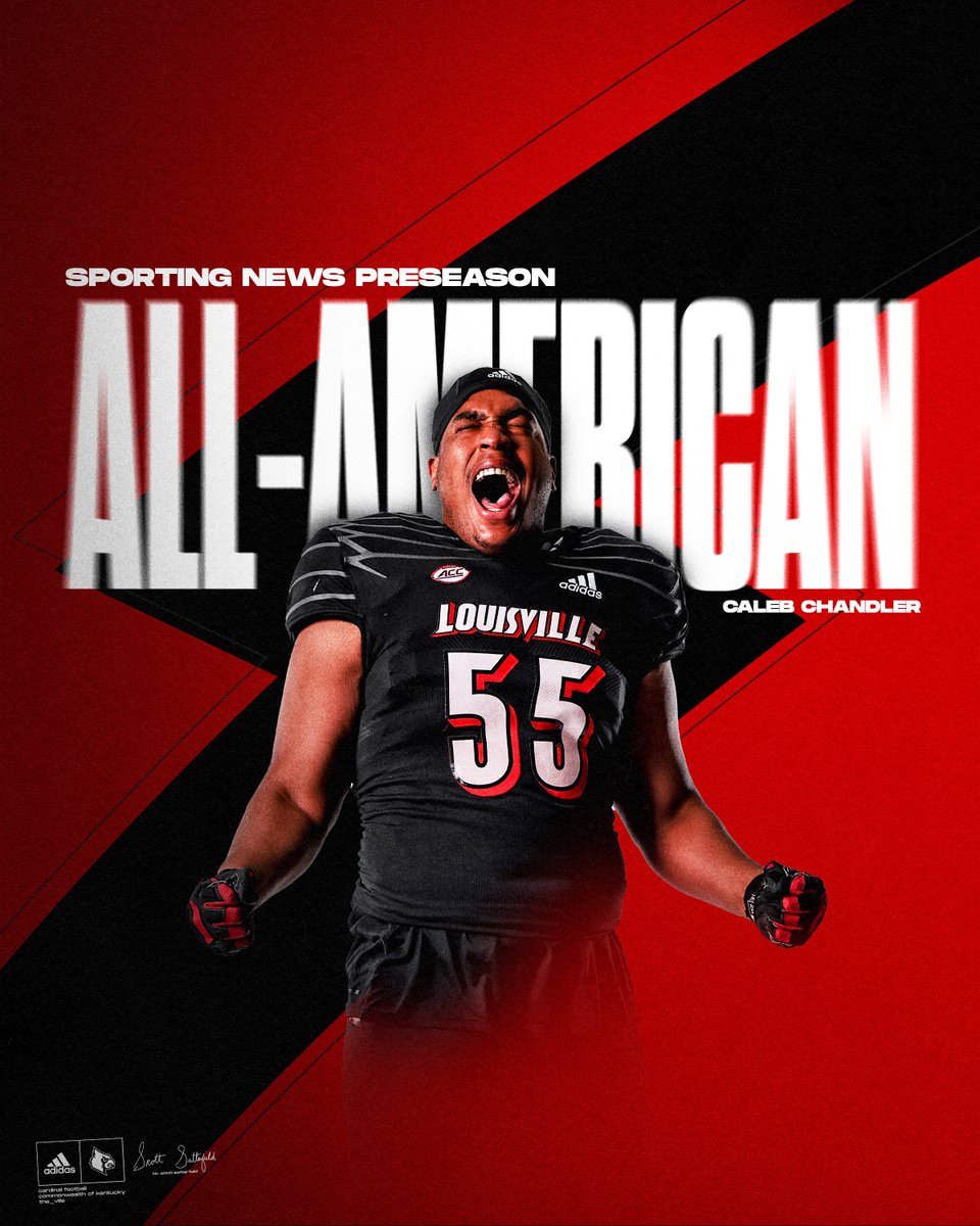 LouisvilleFB's tweet photo. .@DatBoyCC keeps it rolling with the honors as he's been named a @sportingnews Preseason All-American!

More Details: https://t.co/69dt6gzqh0

#GoCards https://t.co/tKA38vXcIV