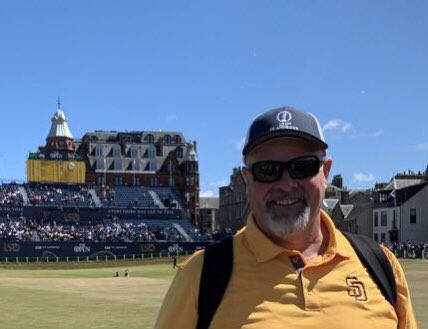 Repping my Padres today at the British open.  <a href="/Padres/">San Diego Padres</a>