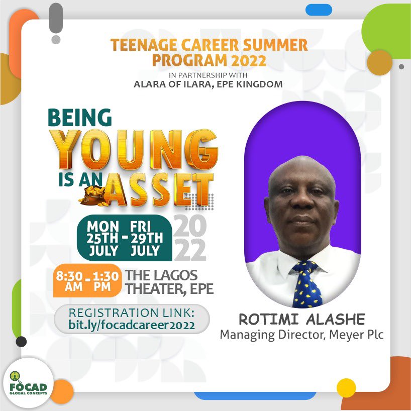 We are more than please to introduce to you, Rotimi Alashe, a graduate of the UNIBEN, Alashe is a Fellow of ICAN and an Associate of CIMA,UK. 
He is also the Managing Dir and Chief Finance Officer at Meyer PLC with over 30 years of experience as a finance professional.