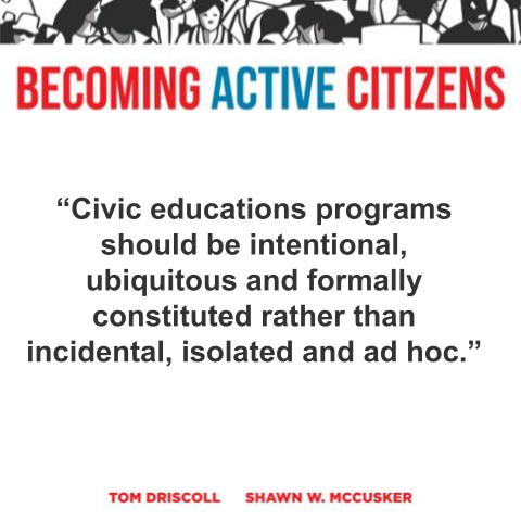 active_becoming's tweet photo. How coherent is your Citizen Education plan? Is it intentional across your organization or is left in the hands of a loose network without intentionality and clear goals? #sschat #civics #civiceducation https://t.co/z1xOHYBU9h