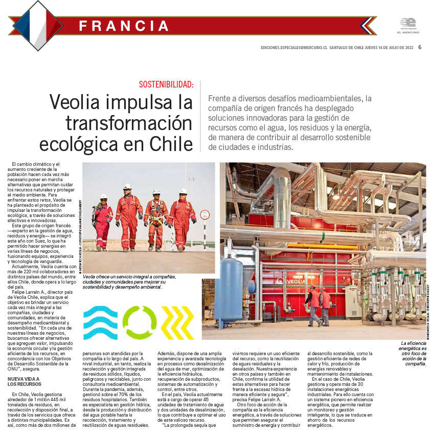 Veolia | Chile tweet media