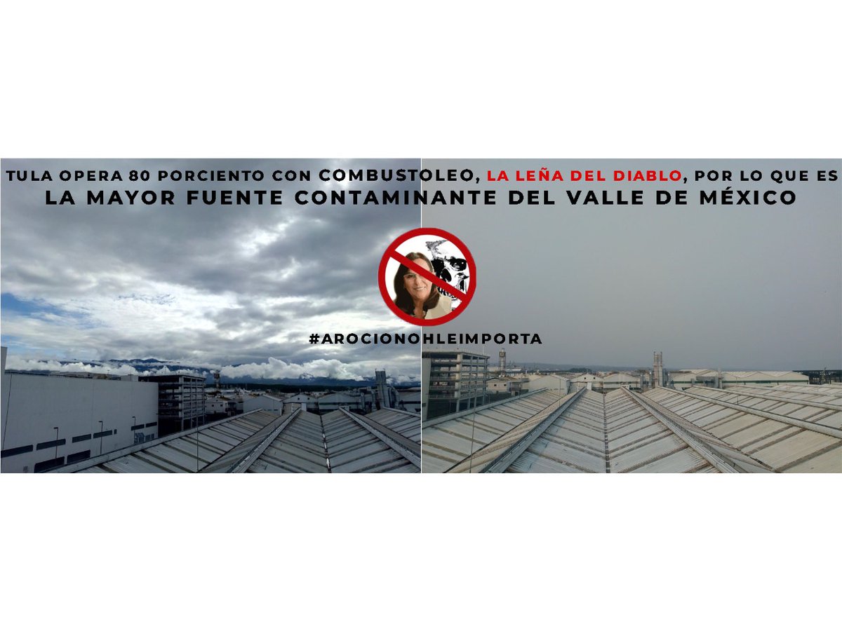 ErickAcostae287's tweet photo. #ARocioNohleimporta
Ya ni podemos ver el sol por tanta contaminación. 
@rocionahle
  ponte a trabajar en energías limpias. 
Cierra la refinería en #Tula 
@webmasterazul
@dioj6416 https://t.co/e9Qirz5Zk1