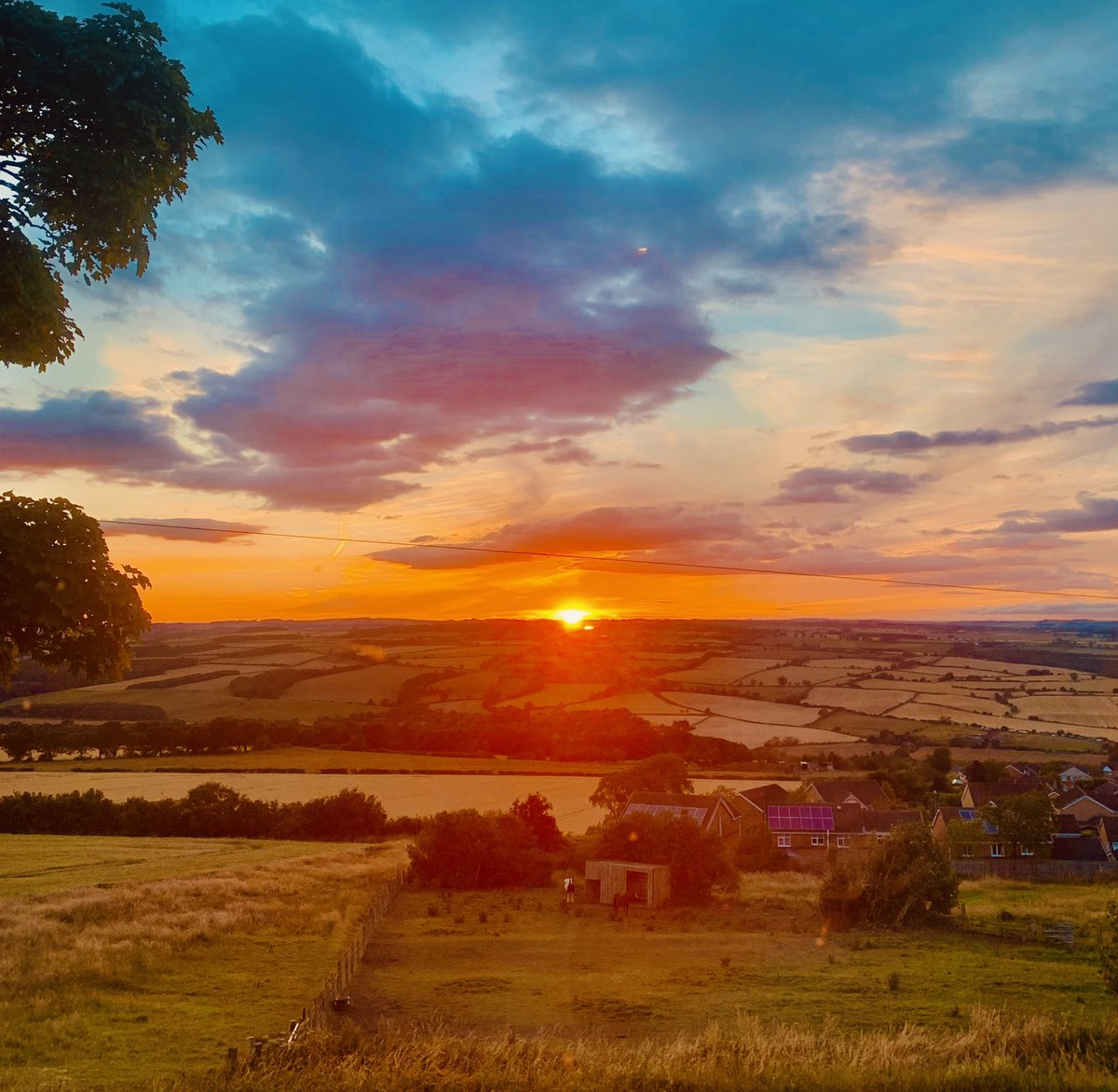 #Sunset over the #TyneValley #Northumberland