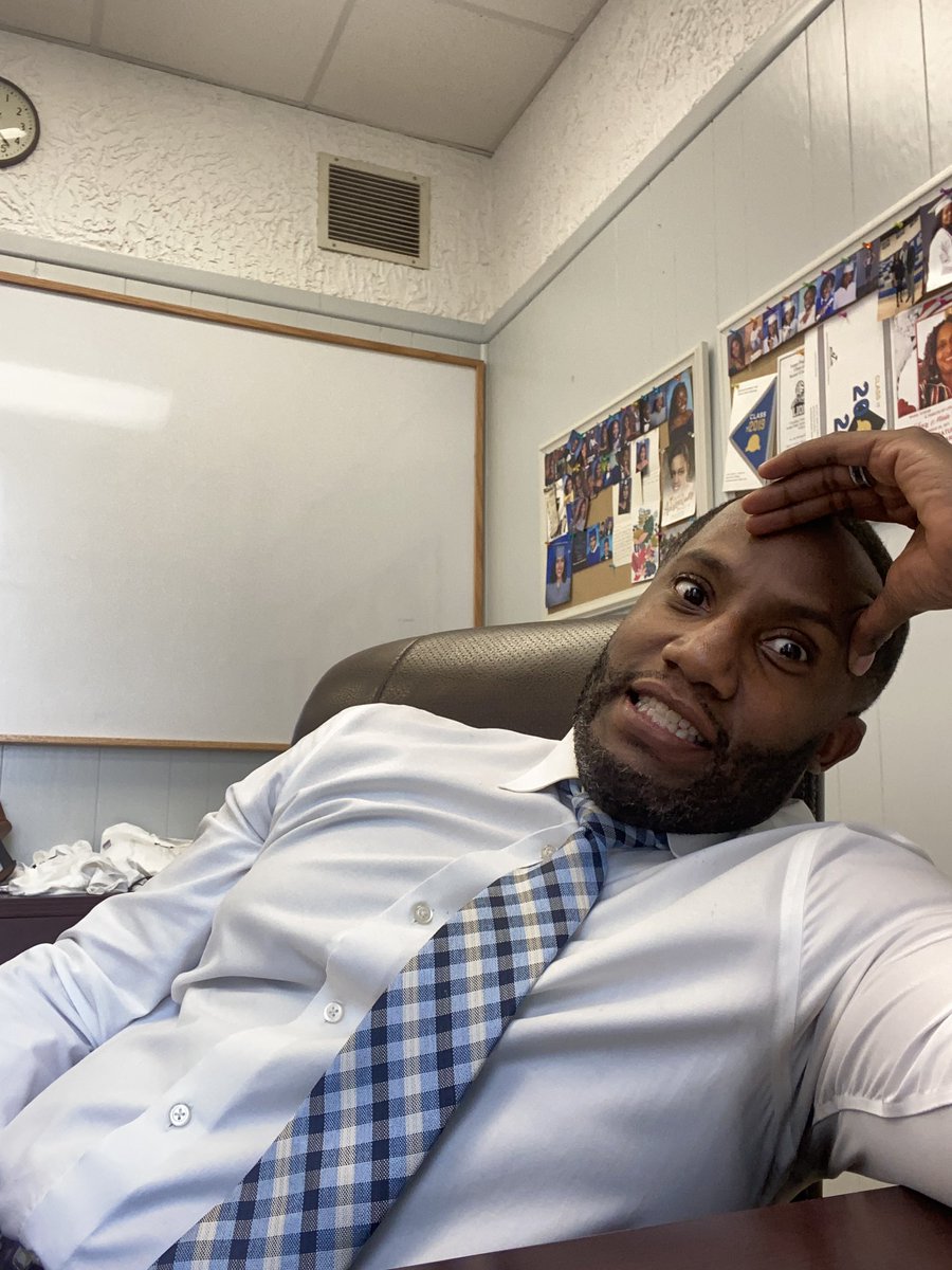 Any other first-year principals look like this after the first week? 😂 But, I’m truly grateful for the support that has come along with the transition. All will be well. #RestoringthePride🦁 #NewPrincipal #Leadership.