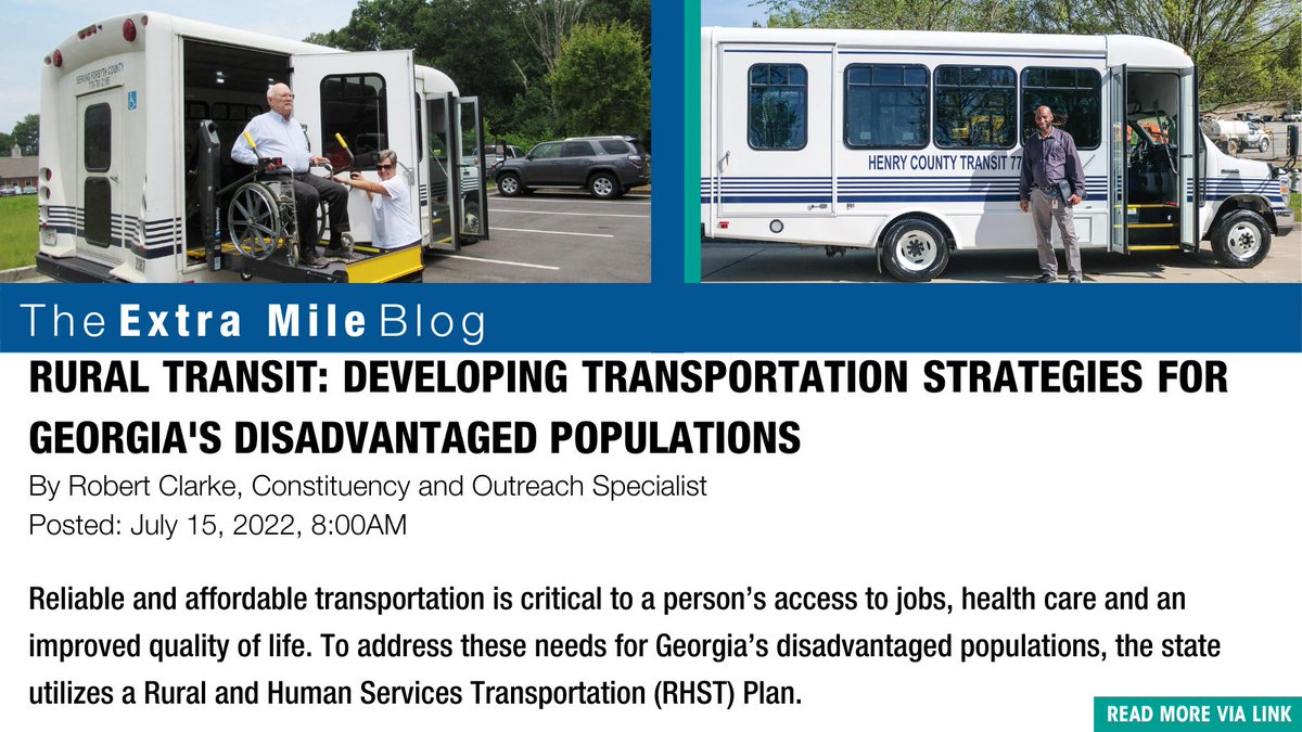 "Reliable and affordable transportation is critical to a person’s access to jobs, health care and an improved quality of life." - #RobertClarke
💻 
Rural Transit Day is tomorrow but we're celebrating early with a #newblogpost, check it out ➡️ bit.ly/3Oa8YGY