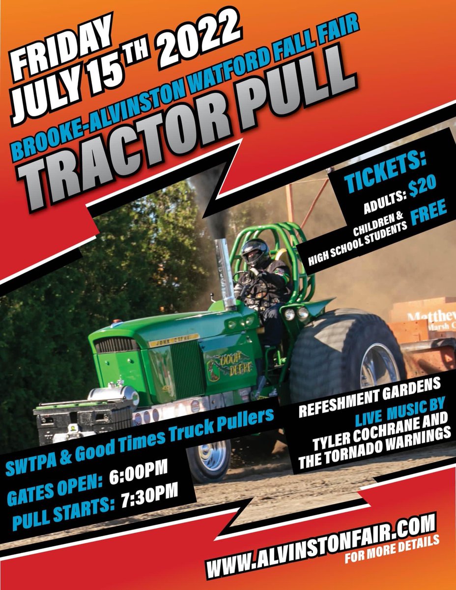 See you tonight in Alvinston! #SWOTPA #FullPull22
