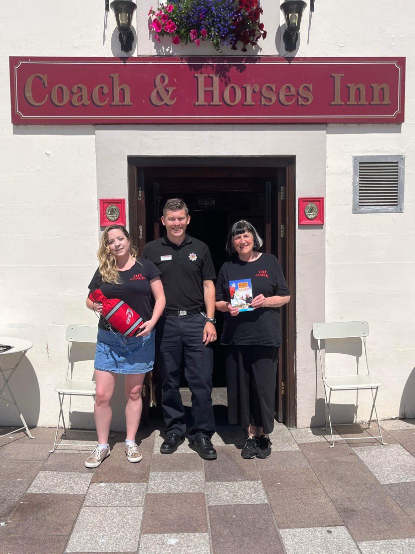 scotfire_DG's tweet photo. Community Safety Advocate Jamie Clark continuing to engage with local businesses as part of the Waterside Responder Scheme. @DGfire_safety https://t.co/ZOd4rXtY8b