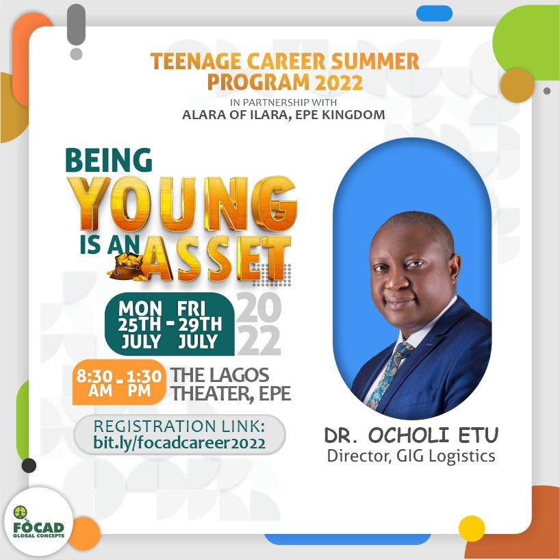 Meet Dr. Ocholi Etu, the Director of Operations GIG Logistics Technologies Limited (GIGL), the largest indigenous technology company, providing logistics solutions for social/e-commerce merchants in Africa.
He will sharing some much with us during the program!