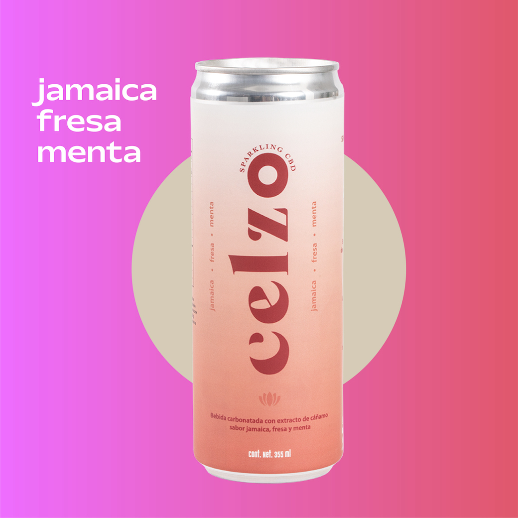 Jamaica, fresa y menta, fresh and sabroso.

#comingsoon #Celzo #ViveElMomento  #CBD #cbddrinks #Hemp #sparklingwater #water #soda #refreshing #healthy #carbonatedwater #sparkling