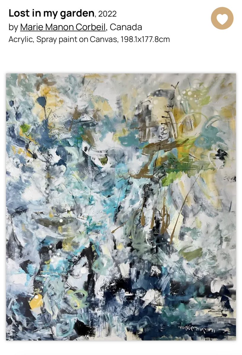 Manonincalgary's tweet image. “I am lost in my garden” #largeabstract #abstractart #ArtistOnTwitter available on @SingulartOffcl / Marie Manon