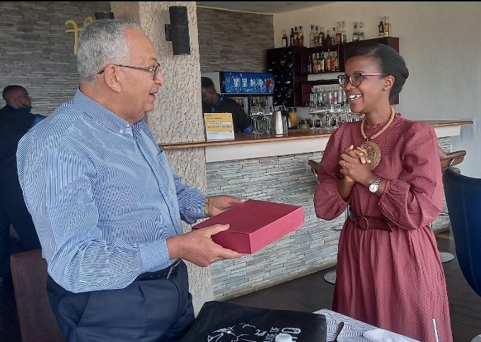 wasac_rwanda's tweet photo. Today @wasac_rwanda bid farewell to Mahmoud Salem who is retiring.He was Director-Kigali Water Ltd,a subsidiary of #Metito which parterned with #WASAC to build the 40 000 m3/day Kanzenze Water Treatment plan which adressed water shortage issues in @CityofKigali &amp; @BugeseraDistr https://t.co/VKidBTizhG