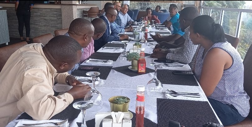 wasac_rwanda's tweet photo. Today @wasac_rwanda bid farewell to Mahmoud Salem who is retiring.He was Director-Kigali Water Ltd,a subsidiary of #Metito which parterned with #WASAC to build the 40 000 m3/day Kanzenze Water Treatment plan which adressed water shortage issues in @CityofKigali &amp; @BugeseraDistr https://t.co/VKidBTizhG
