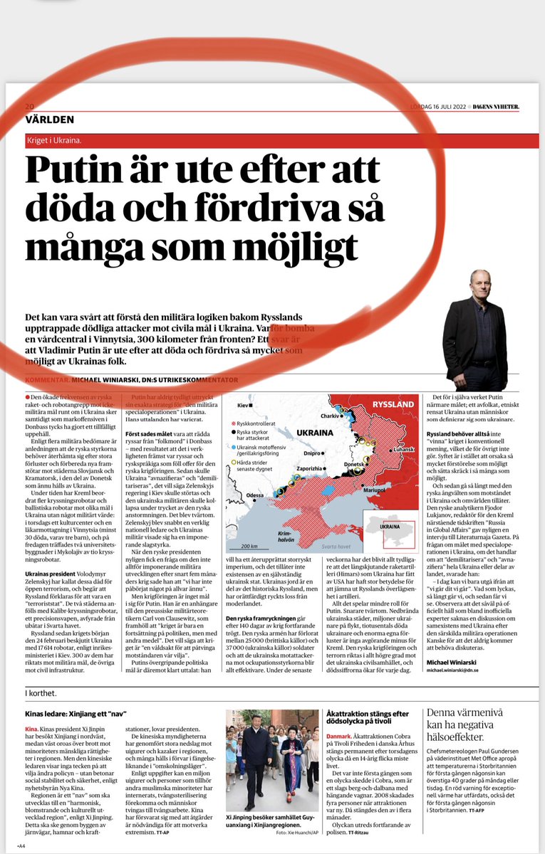 För ett år sedan hade världen stannat upp i chock över detta. Livsfarligt om Putin nu kommer undan med att omvärlden börjar vänja sig vid hans bestialiska framfart