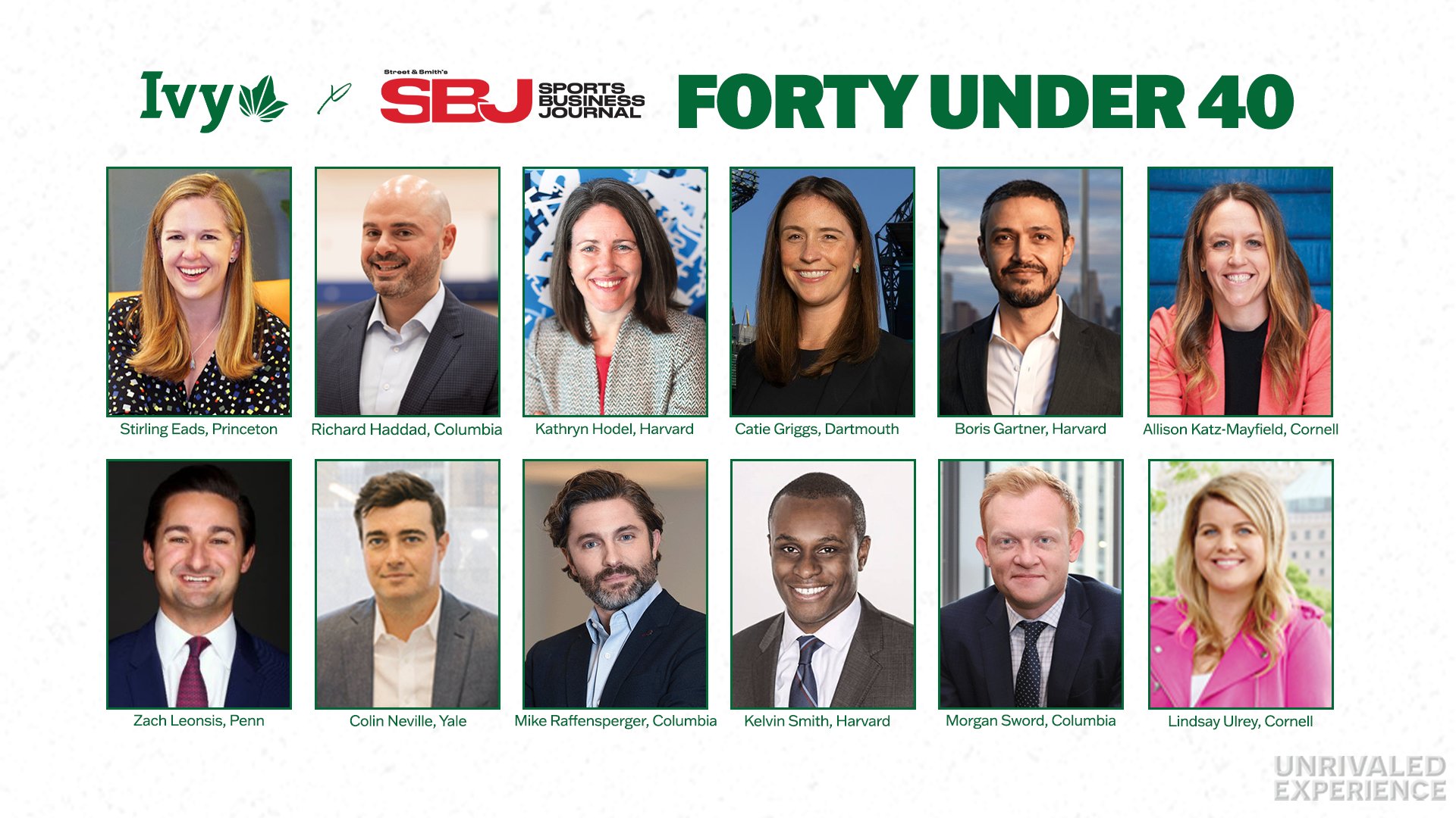 The Ivy League on Twitter "UNRIVALED EXPERIENCE. Recently, SBJ named