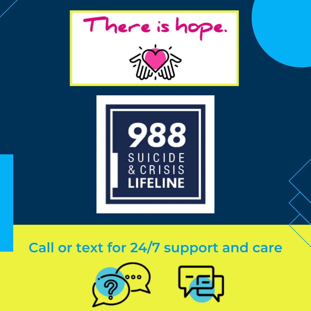 Did you know? The new 988 suicide and crisis hotline goes live TOMORROW! This new 988 crisis line is like 911 for mental health and aims to ease the burden on police and emergency rooms &amp; also help reduce the stigma around mental health issues. Reach out - help is available 24/7!