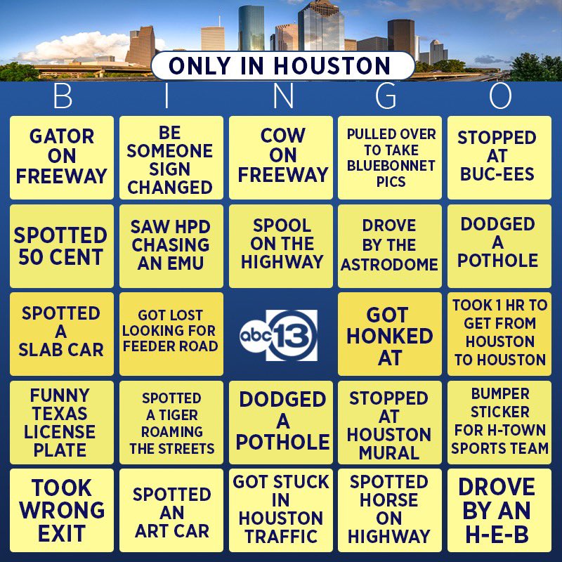 abc13houston's tweet photo. Alright, who had police chase with an emu on their Houston bingo card?! #OnlyInHouston https://t.co/FH1bYf6vFO