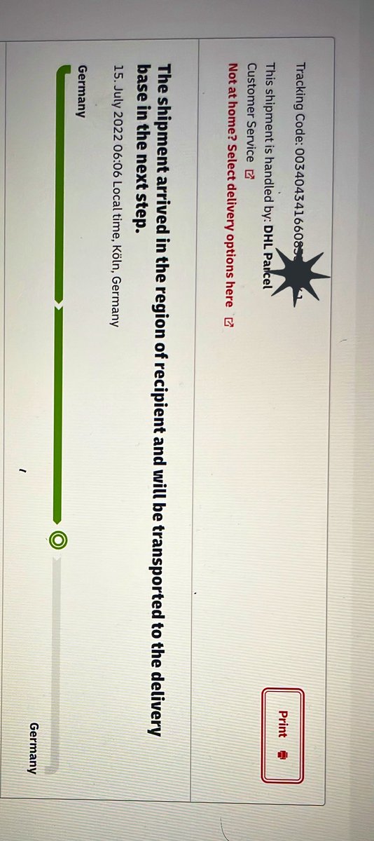 EngMormoda's tweet photo. @DHLPaket Hi,
I informed that my shipment will arrive today in and it’s not, I have flight tomorrow morning so I’ll delay my trip to collect it, your delivery schedule is very bad https://t.co/ZCObv2UGo5