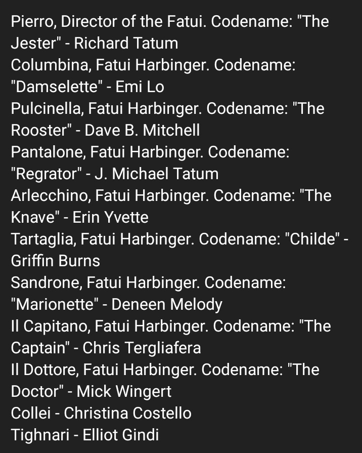 hourlypantalone's tweet photo. English voice actors for the 11 Harbingers have been posted! https://t.co/EVSyBZqbpD
