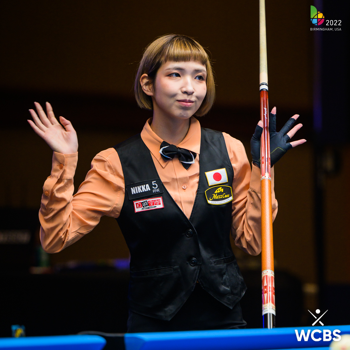 WCBSbilliards's tweet photo. Japan's Yuki Hiraguchi is into the #womenspool semi finals after a 9-6 win over Poland's Oliwia Zalewska

@twg2022 

#twg2022 #WitnessHistory #WeAreTheWorldGames #WeAreBilliards #billiards #9ball https://t.co/2zhvjFCk5T