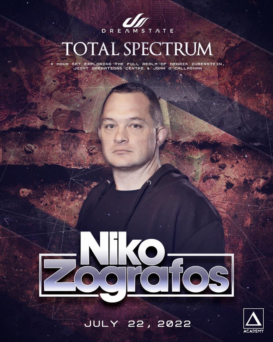 1 week until I return to my favorite LA club @Academy__LA to do a proper warm up for trance maestro <a href="/JOCofficial/">John O'Callaghan</a> “Total Spectrum”🔥See you soon Trancefamily LA 👀 <a href="/DreamstateUSA/">Dreamstate</a>