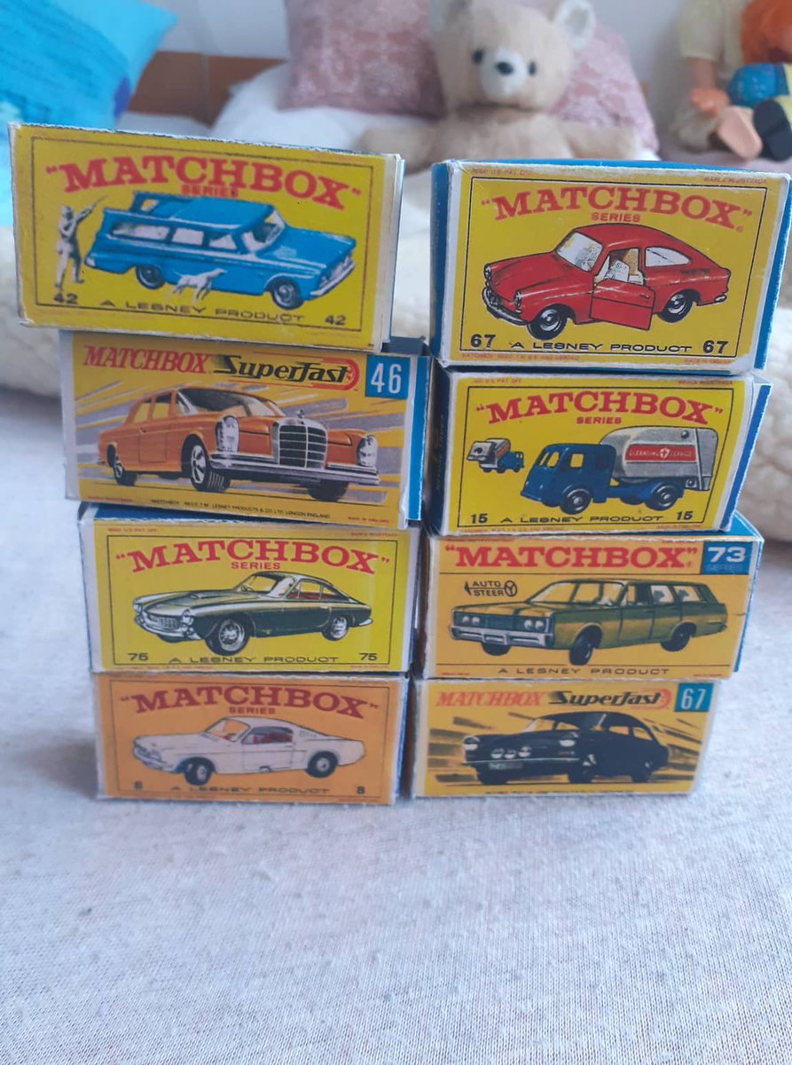 FJansky's tweet photo. My new #Matchbox repro boxes #MatchboxBox #MatchboxRegularWheels #MatchboxSeries @BlenderWheels @SharpbluePix @DiecastIsetta @Matchboxtoys75 @ClassicMatchbox https://t.co/DJm4GNo5m4