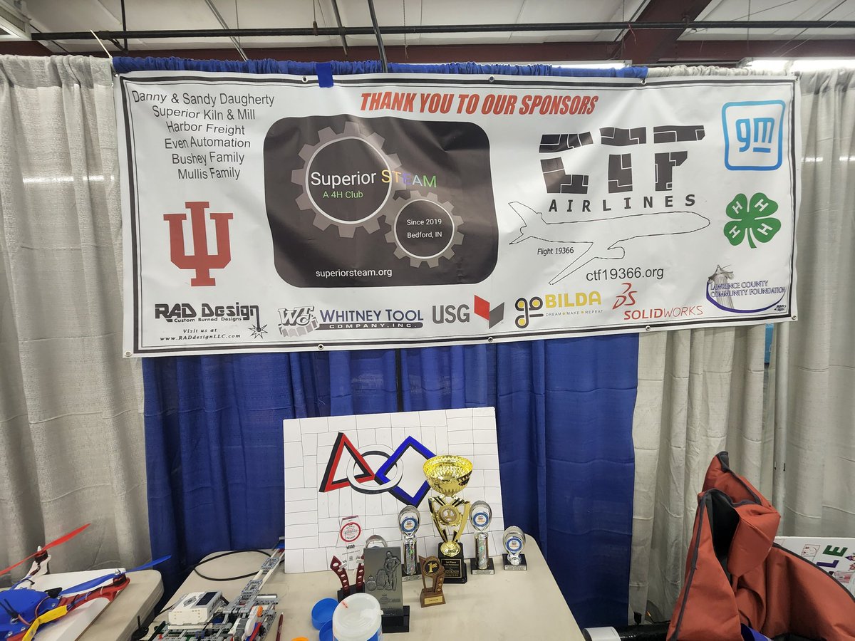 SteamSuperior's tweet image. Come make your mark on our art boards at our booth at the Lawrence County Fair tonight!