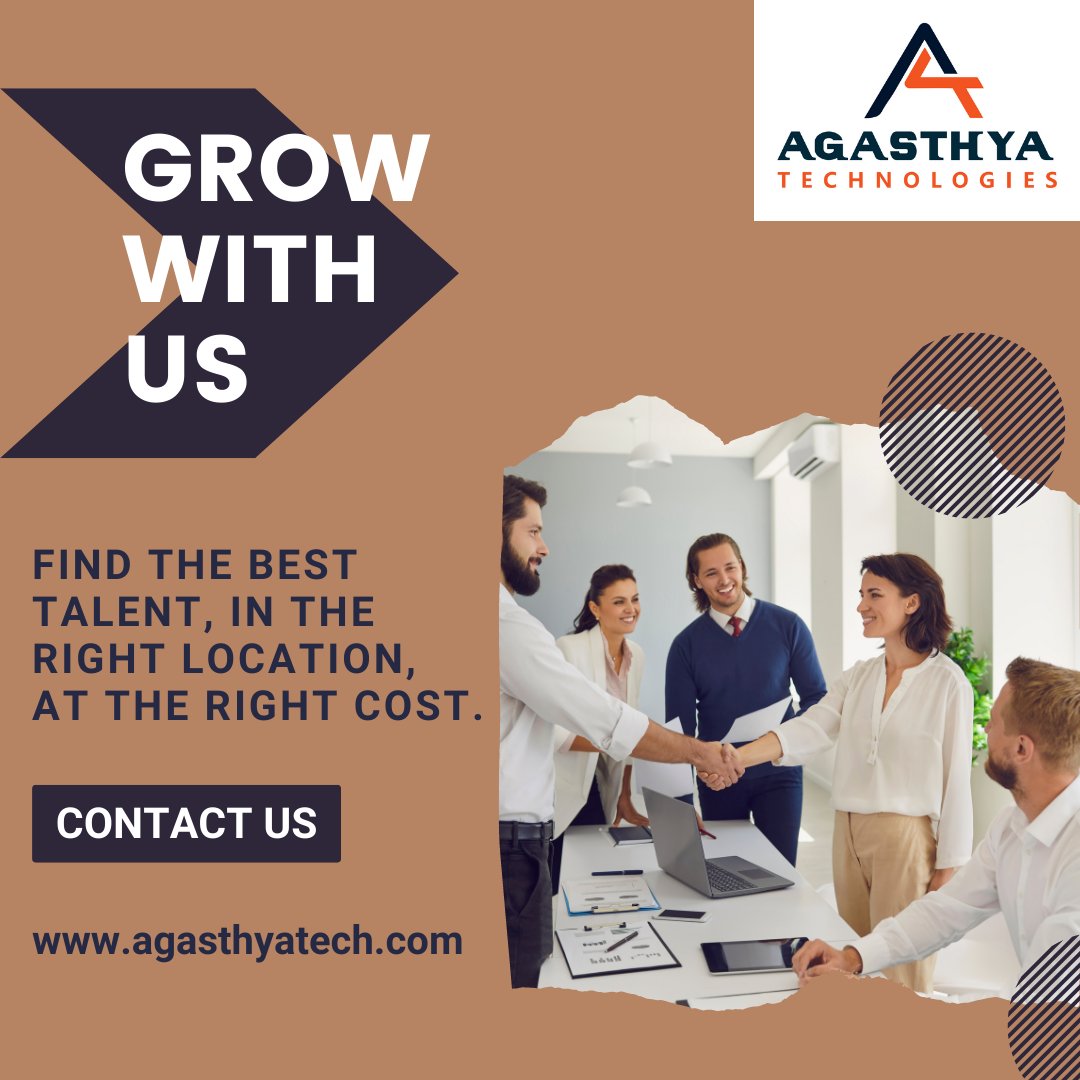 AgasthyaTech's tweet image. Get in touch with us for the best recruitment services!

#agasthyatechnologies #agasthyatech #technology #tech #programming #software #artificialintelligence #marketing #science #research #innovation #buildingthefuture #instagood #instagram