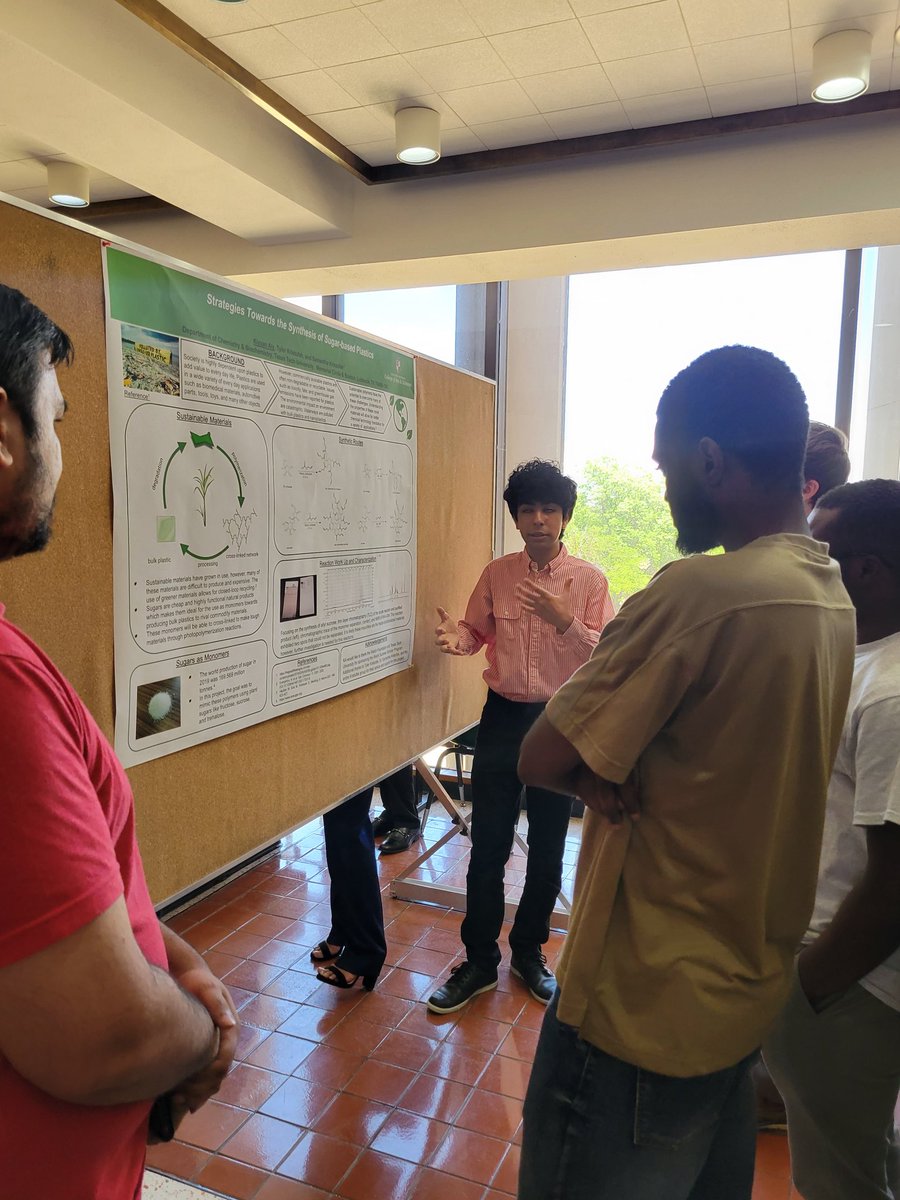 KristufekLab's tweet photo. Recently, Kiyaan, our Welch Scholar, presented his summer research for our department at the end of his program.

Best wishes in the future! We will miss you and your awesome hood drawings!!! https://t.co/s3Yd9v4y6q
