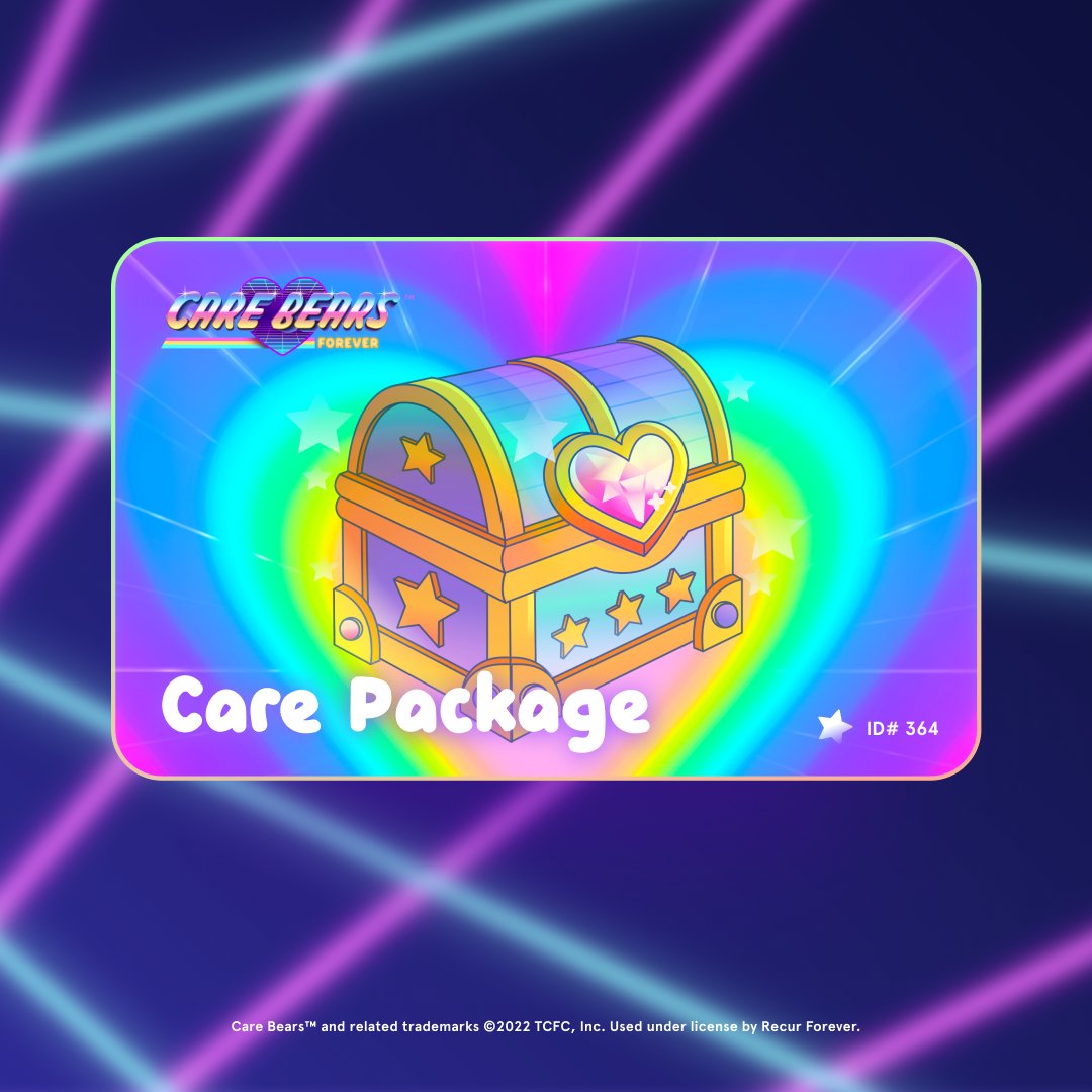 Give a 🤗 warm and cuddly 🤗 welcome to the Care Package 📦

These are our way of helping share the care of #CareBearsNFT 🐻🌈

Rumor says they are very rare, so make sure to be kind, loving and caring, we'll be watching 😉

Learn more below ⬇️

discord.gg/recur