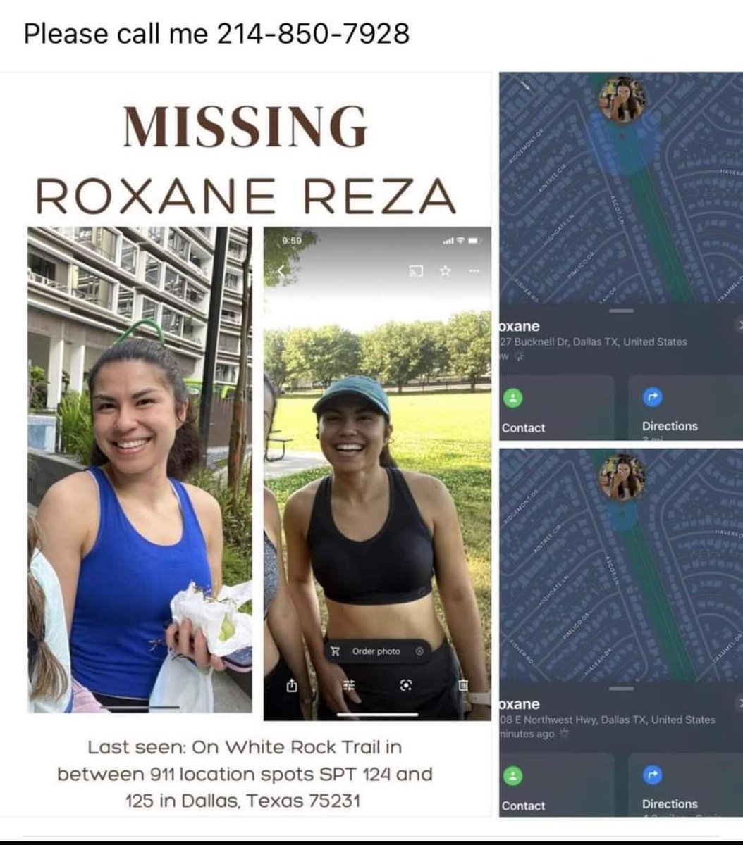 AshMarie8787's tweet photo. URGENT MISSING ‼️‼️ PLEASE SHARE 

Young female NICU nurse completely vanished off SOPAC running trail last night . No signs of her. 

Last known location was behind Discount Tire on Northwest and Abrams by Aldis - NE Dallas  yesterday around 8 pm. 
 
#MissingPerson #DallasTX https://t.co/qOnCYZHMxc