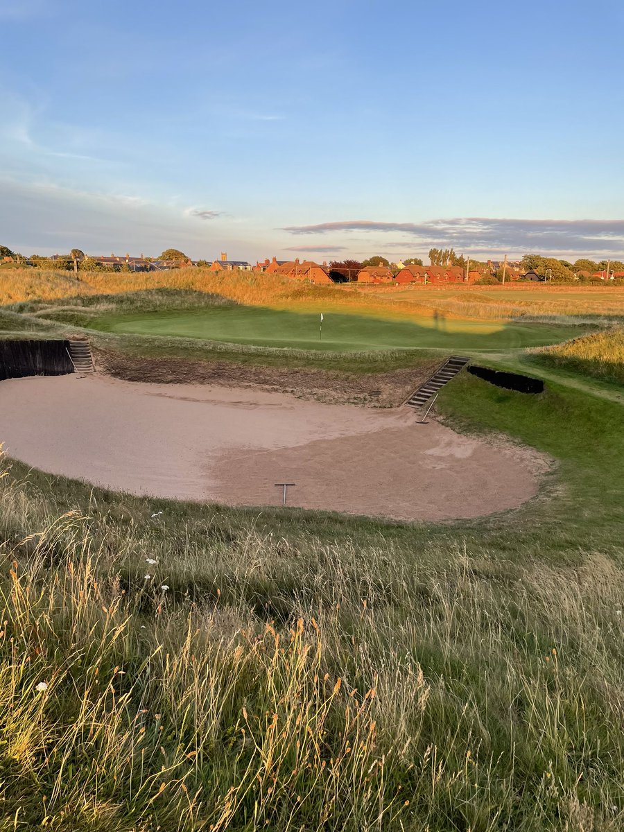 Pretty good day if you like golf with a day spent @TheOpen, followed by a few late evening holes @PrestwickGC #birthplaceofTheOpen where it all started…. Blissful!