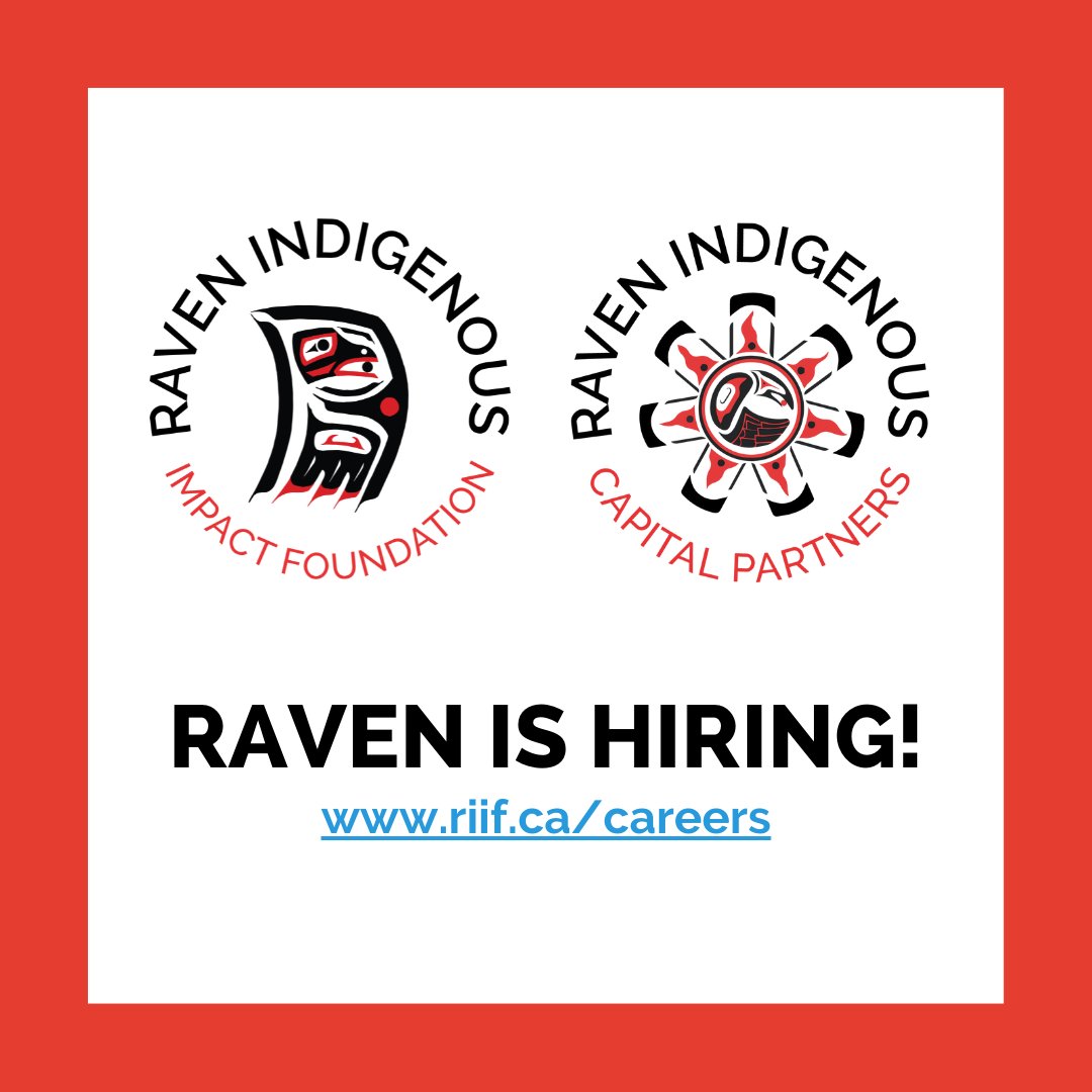 Raven is hiring a Strategic Communications Manager to work across our Raven Indigenous Capital Partners and Raven Indigenous Impact Foundation teams. The successful candidate will develop and implement the organization’s communications strategy. Learn more riif.ca/careers