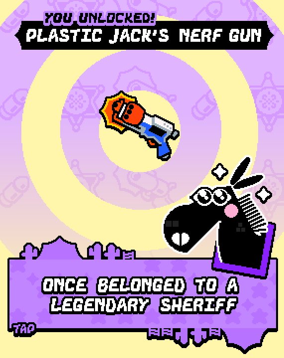 These guys reached out to me a while ago and asked if they could feature Plastic Jack from my video Nerf Wild West in their game and I was like HELL yeah dude. Thank you guys for featuring my work and congrats on the launch!