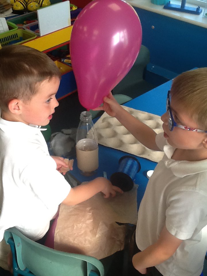 CrudgingtonLCT's tweet photo. What an egg-citing challenge for Class 1! #crackingtime #rocketbuilding #PridePassionPurpose https://t.co/znimYJngoE