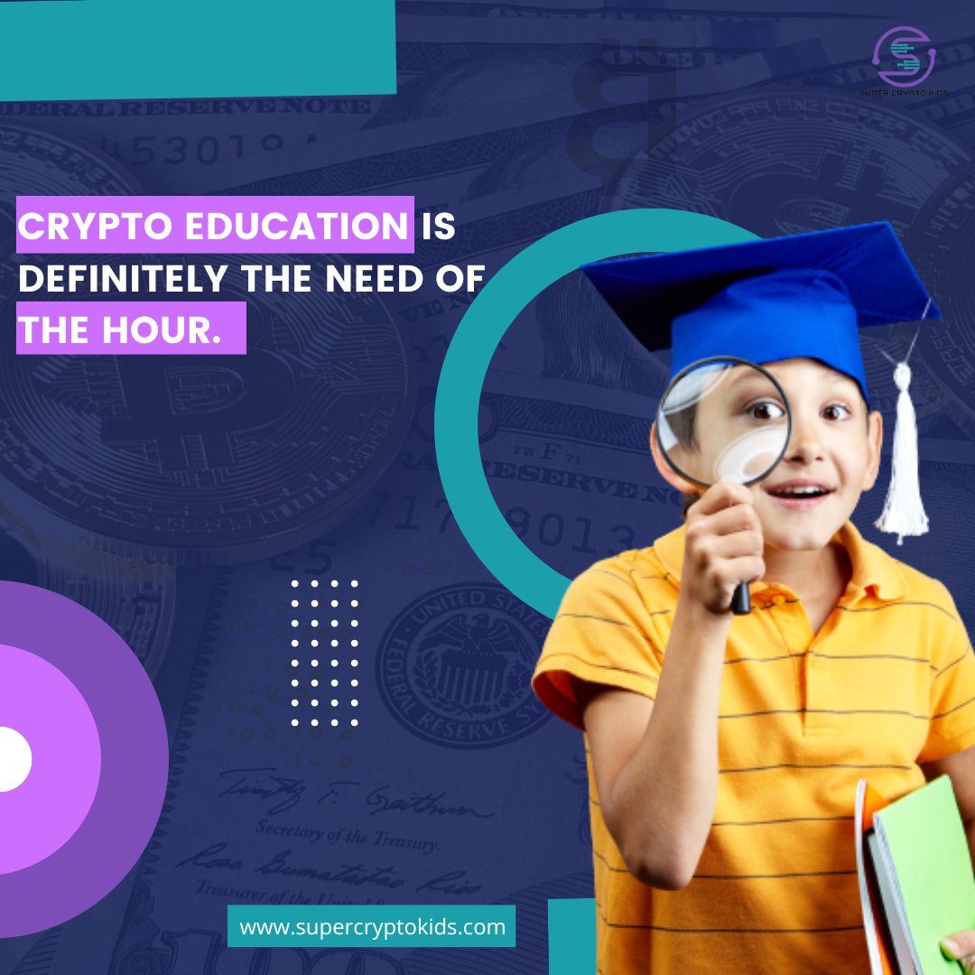 SuperCryptoKid2's tweet photo. Children are creating digital assets and making digital money in the real world. 

It's time to give crypto education to our school going kids and through financial literacy and emerging technology, prepare them for 21st Century. 

#Crypto #Bitcoin #cryptocurrency #Trending https://t.co/L1WJbzxUKz