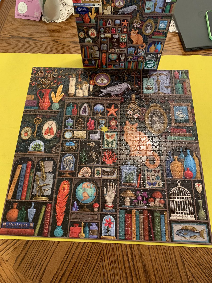 Finished our puzzle in a week! #ilovepuzzles #TheJoyofSTEM #teachersplaytoo