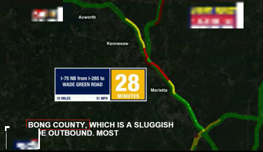 VCAaron22's tweet photo. How can we get Automatic Speech Recognition engines to include Geo-fencing data in the captions? Road I-85 is in Cobb County, while Bong County is far, far away in Africa. https://t.co/inP9uSKQ44