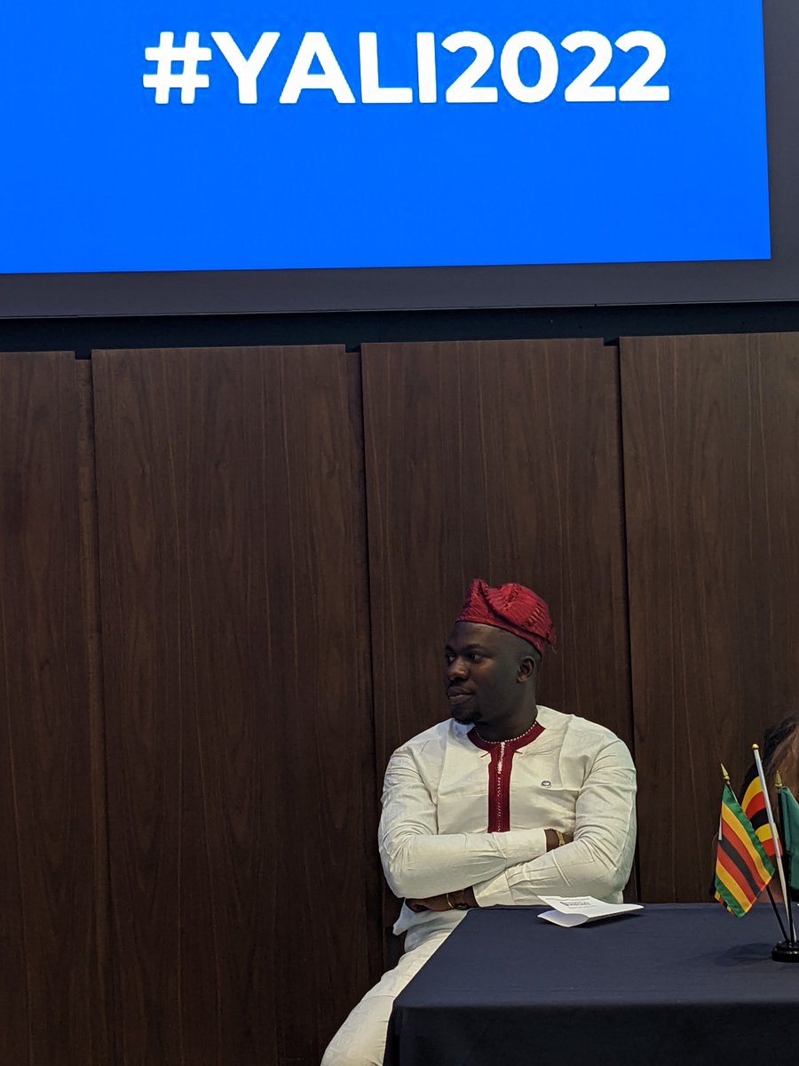 <a href="/olorunwababs/">Akíntúndé Babátúndé</a> from Nigeria is
Advancing Media Innovation for Democratic Accountability and Civic Engagement in Nigeria.
<a href="/PresPrecinct/">The Presidential Precinct</a> <a href="/IREXintl/">TEAM ALFA SEC</a> <a href="/YALINetwork/">YALI Network</a> 
#Mwf2022