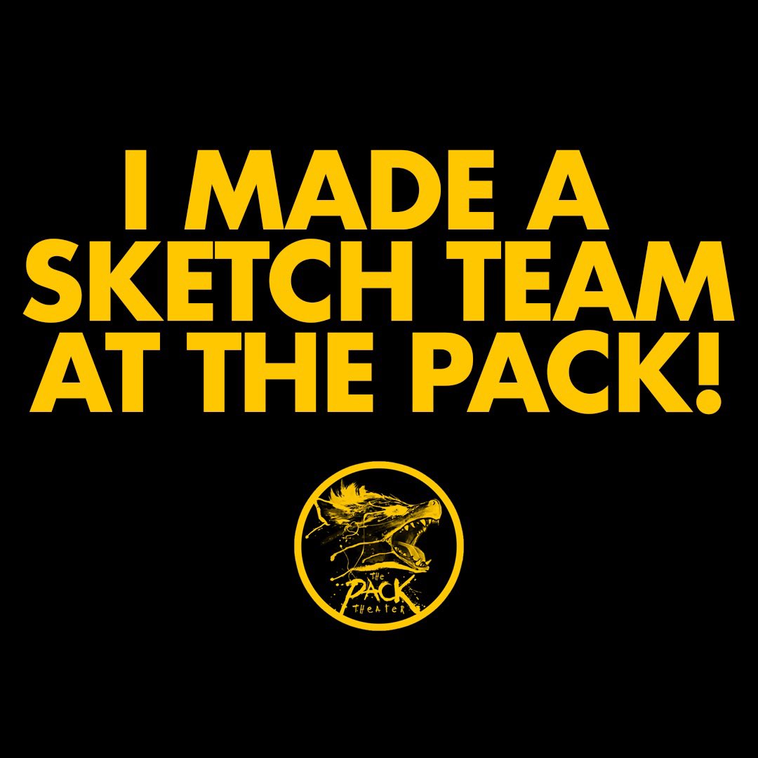 ChillJamil's tweet photo. I made the Pack Theater House sketch team! Celebrate your milestones!! Letsgetitt!! 

#gooday #packtheater #lfg #sketchcomedy! https://t.co/01dx8vyMv9