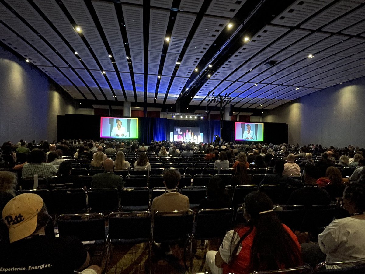 DRose0421's tweet photo. Terrific Day 2 #CSTA2022 keynote by @RuizSealey. Thinking a lot today about how we see each other in their full humanity. Thank you @csteachersorg #equity #csed #BreakTheSilence https://t.co/l94Wim0qce
