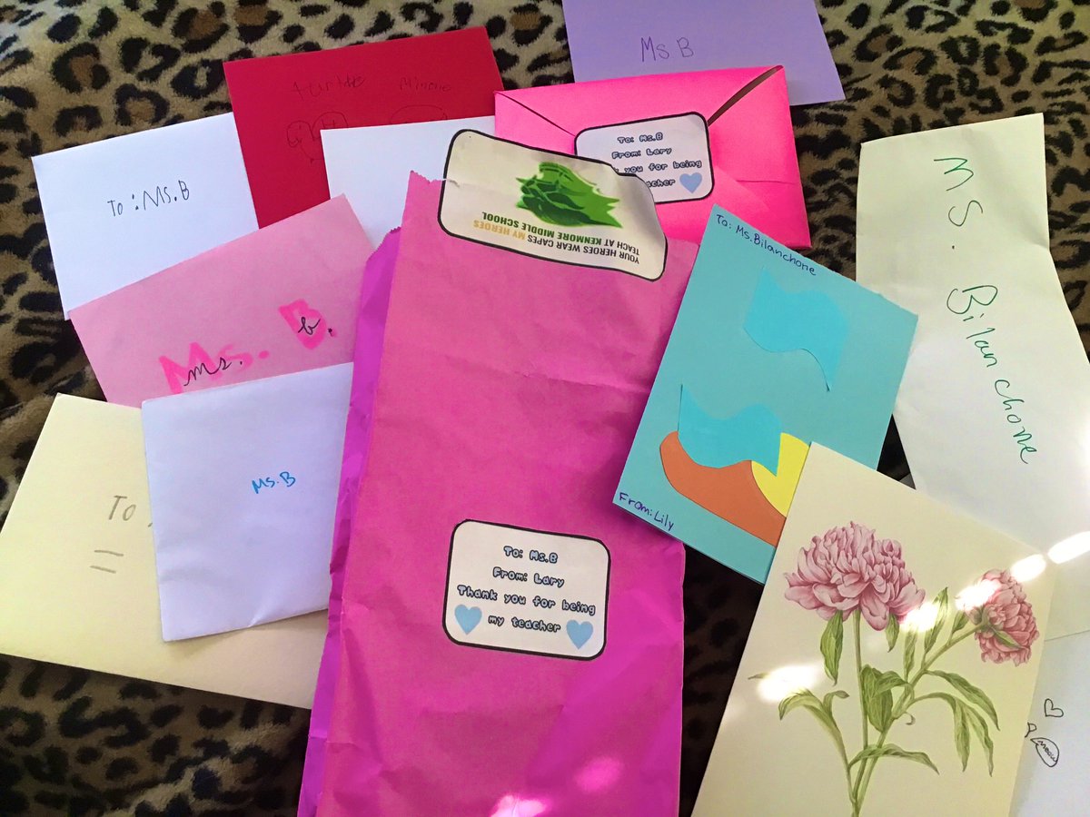 Came across this while cleaning.  Realize I am fortunate to be adding to this collection, despite significant challenges… Teaching is a calling, and a privilege.  What a nice, mid-summer reminder!!  Wanted to take a picture before I put them away.  💕