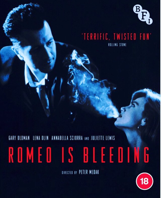 NoOneUKnowMusic's tweet photo. Tonight’s #FilmFriday #romeoisbleeding #90s #filmnoir #garyoldman #Thriller #lenaolin #juliettelewis #cinema #noir #Brooklyn #Soundtrack #jazz #dark https://t.co/ZJjX3Xb4uQ